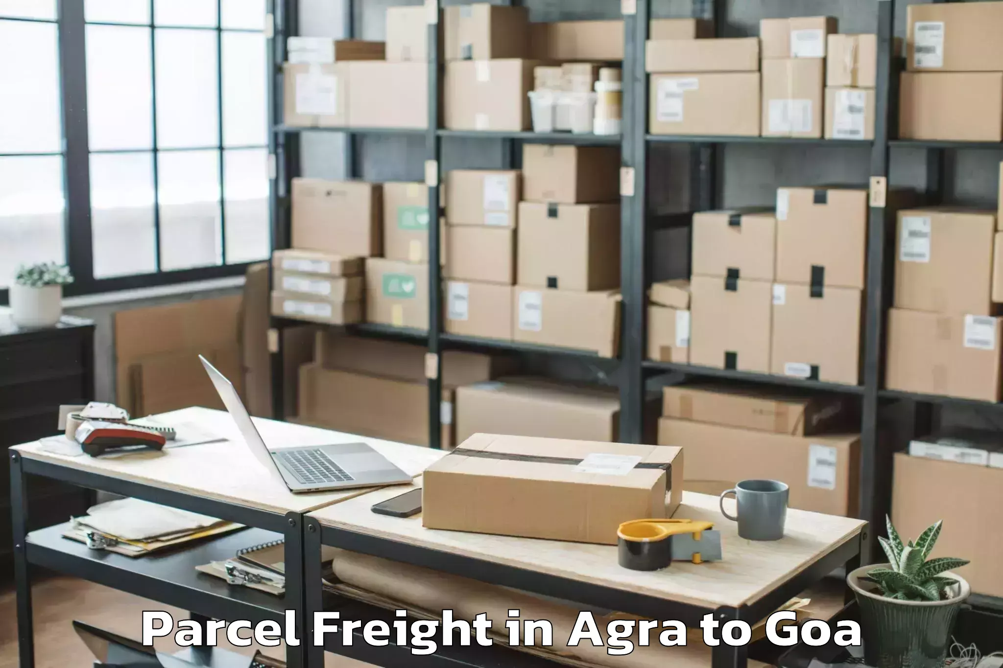 Easy Agra to Madgaon Parcel Freight Booking